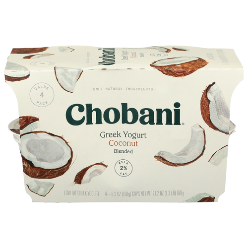 Chobani Coconut Greek Yogurt - 5.3 Ounce - 4 Count