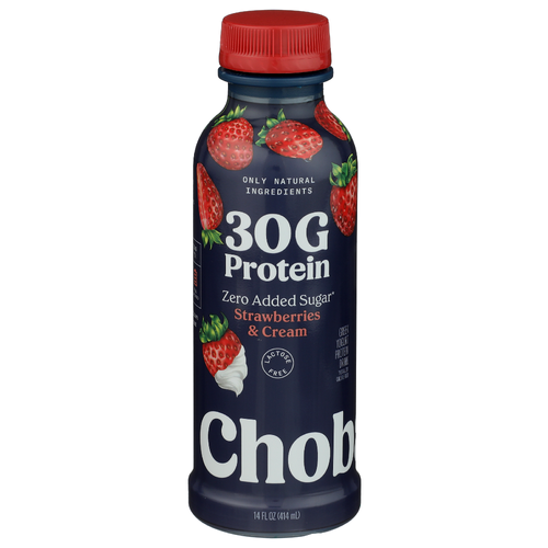 Chobani Strawberries & Cream Protein Drink - 14 Fluid Ounce Image 1 of 4