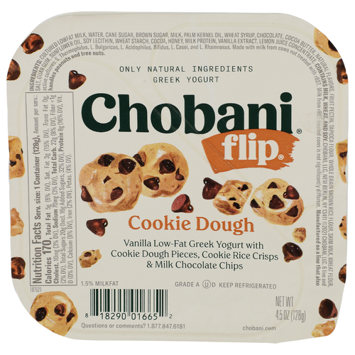 Chobani Flip Cookie Dough Greek Yogurt - 4.5 Ounce