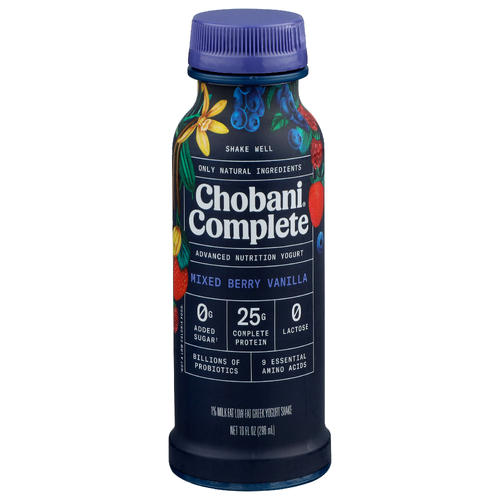 Chobani Complete Mixed Berry Vanilla Advanced Nutrition Yogurt - 10 Fluid Ounce