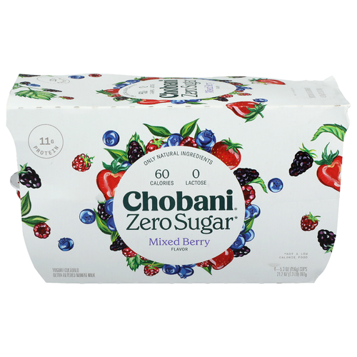 Chobani Mixed Berry Yogurt-Cultured - 5.3 Ounce - 4 Count