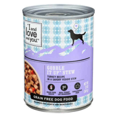 I And Love And You Canned Wet Dog Food Gobble It Up Stew - 13 Ounce