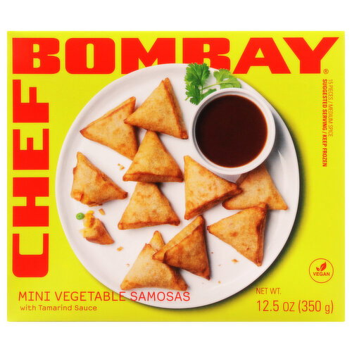 Chef Bombay Vegetable Samosas Mini - 0.833 Ounce - 15 Count