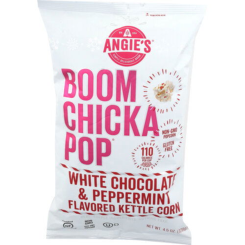 ANGIE's Boomchickapop Popcorn White Chocolate & Peppermint - 4.5 Ounce
