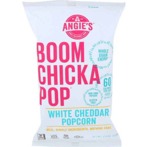Angie's Boomchickapop Popcorn White Cheddar - 4.5 Ounce