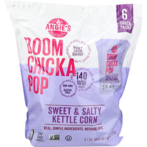 Angie's Boomchicka pop Sweet & Salty Kettle Corn - 6 Ounce
