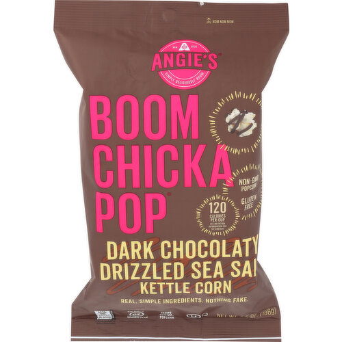 ANGIE's Boomchickapop Kettle Corn Dark Chocolaty Drizzled Sea Salt - 5.5 Ounce