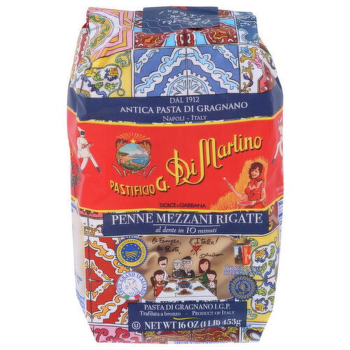 Pastificio G. Di Martino Penne Rigate 100% Italian Wheat - 16 Ounce