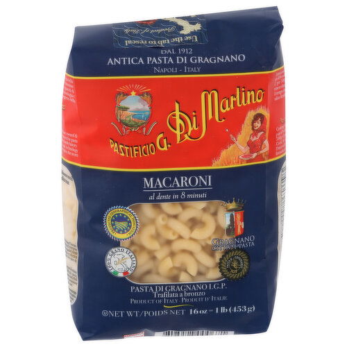 PASTIFICIO G. DI MARTINO Pasta Elbows Macaroni - 16 Ounce