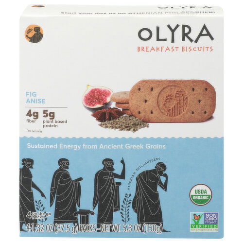 Olyra Fig Anise Athenian Philosophers Breakfast Biscuits - 4 Count