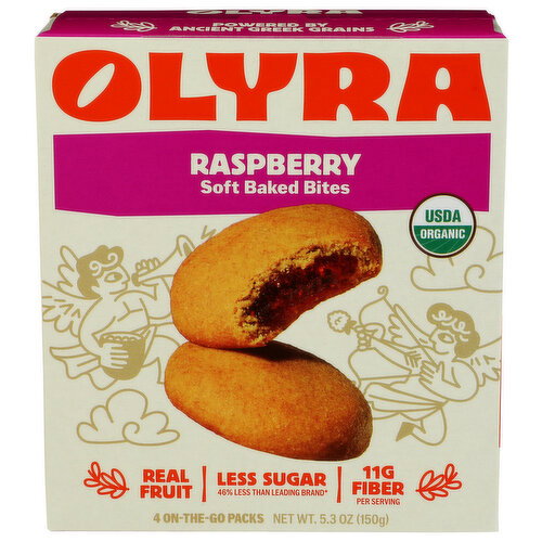 Olyra Raspberry Fruit Filled Breakfast Biscuits - 1.32 Ounce - 4 Count