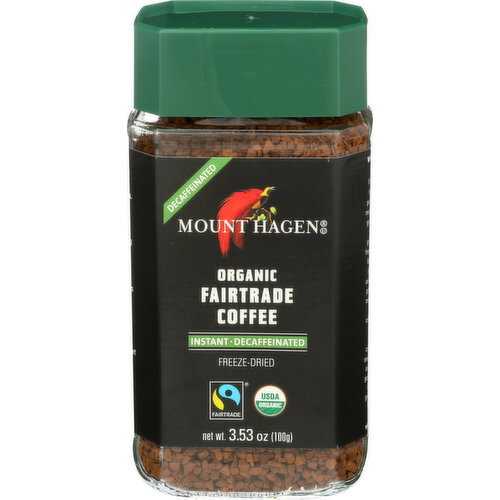 Mount Hagen Freeze Dried Instant Coffee Decaf Jar - 3.53 Ounce Image 1 of 2