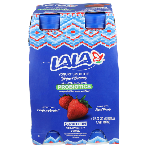 Lala Strawberry Fresa Yogurt Smoothie - 1.75 Fluid Ounce - 4 Count