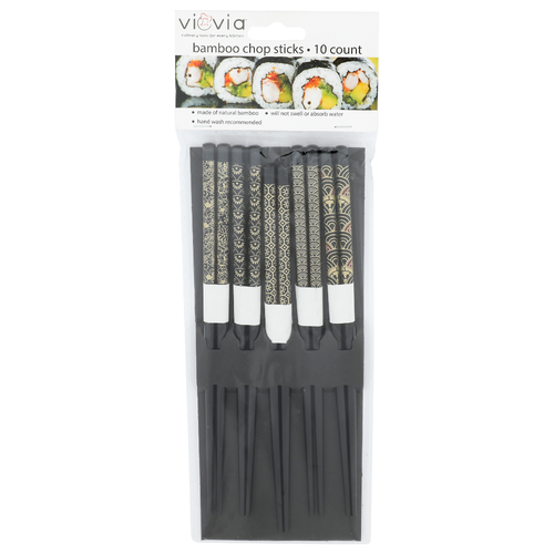 Viovia Bamboo Chop Sticks - 10 Count