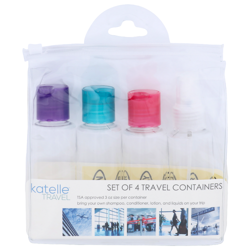 Katelle Travel Containers - 4 Count