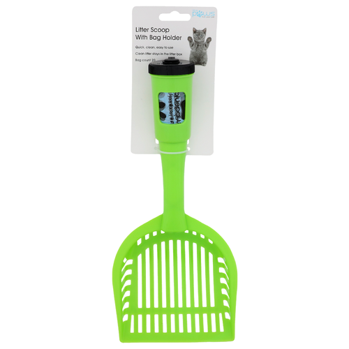 Blue Paws Litter Scoop With Bag Holder - 1 Each