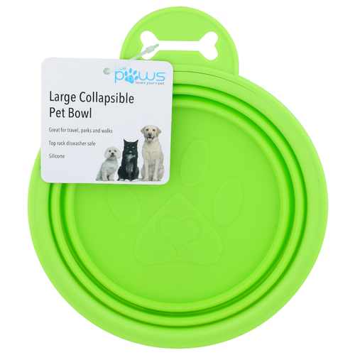 Blue Paws Large Collapsible Pet Bowl - 1 Each