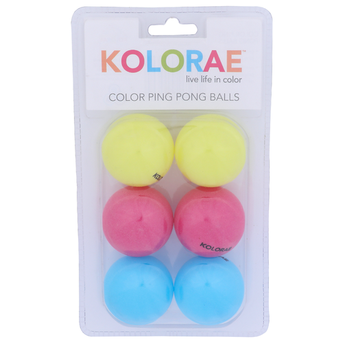 Kolorae Color Ping Pong Balls - 6 Count