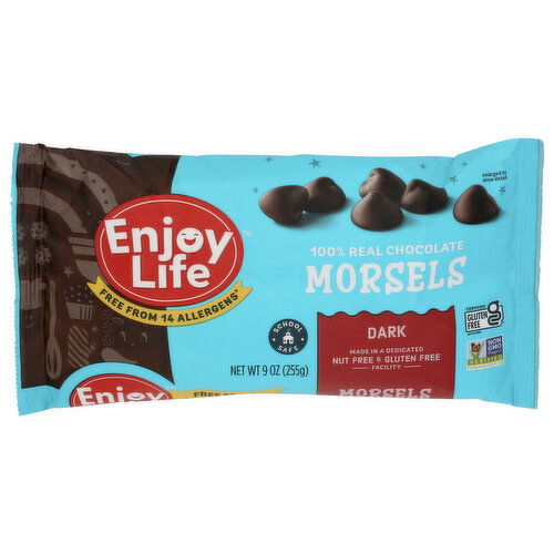 Enjoy Life Dark Chocolate Gluten Free Baking Morsels - 9 Ounce