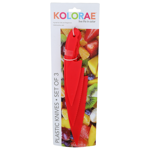 Kolorae Plastic Knives - 3 Count Image 1 of 2