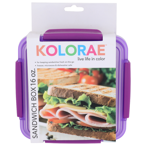 Kolorae Sandwich Box - 16 Ounce