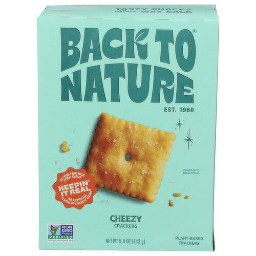 Back To Nature Cheezy Crackers - 5 Ounce