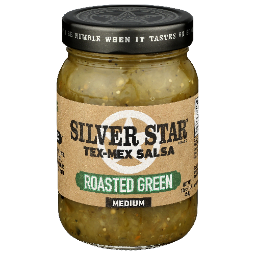 Silver Star Brand Roasted Green Salsa Med Green, Medium - 16 Ounce