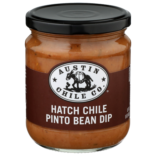 Austin Chile Co. Medium Hatch Pinto Bean Dip - 16 Ounce