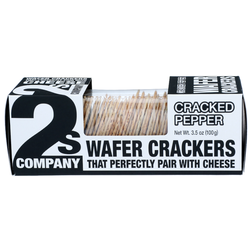 2S Company Cracked Pepper Wafer Crackers - 3.5 Ounce