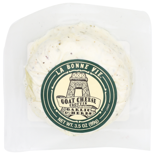 La Bonne Vie Garlic & Herbs Goat Cheese Crottin - 3.5 Ounce Image 1 of 4