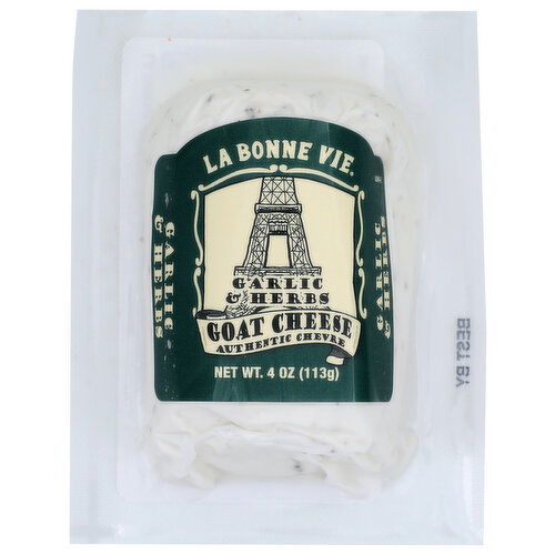 La Bonne Vie Garlic & Herbs Goat Cheese - 4 Ounce