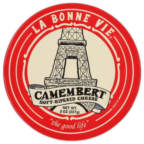 La Bonne Vie Cheese Soft-Ripened, Camembert - 8 Ounce