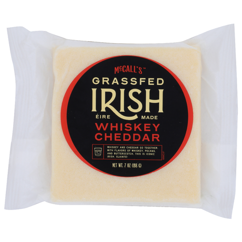 MCCALL'S GRASSFED IRISH Whiskey Cheddar - 7 Ounce