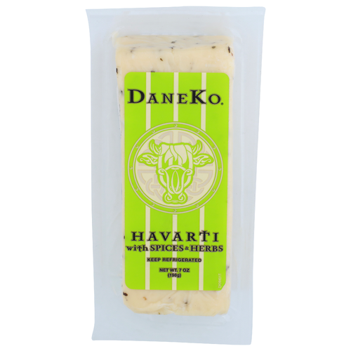 DANEKO Havarti With Spices & Herbs Cheese - 7 Ounce