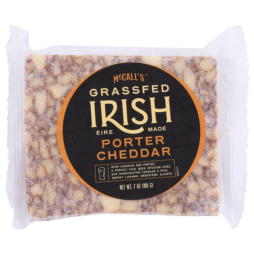 Mccalls Mccall's Cheese, Porter Cheddar - 7 Ounce