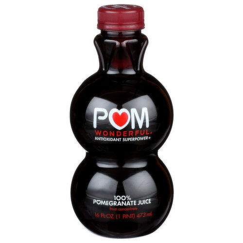 POM WONDERFUL Juice 100% Pomegranate - 16 Fluid Ounce