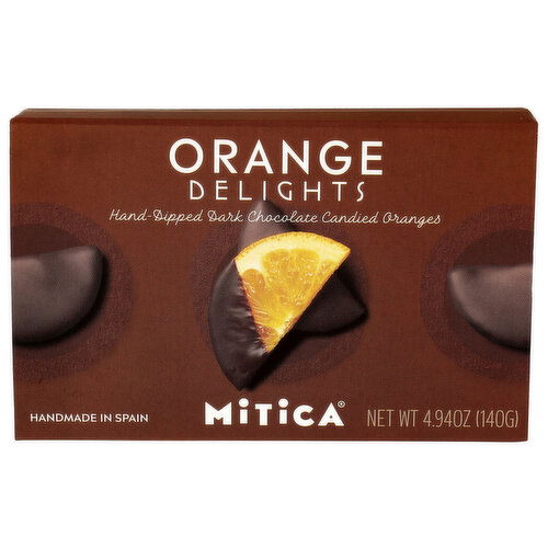 Mitica Orange Delights, Spanish Dark Chocolate Covered Candied Oranges - 4.94 Ounce - 1 Count