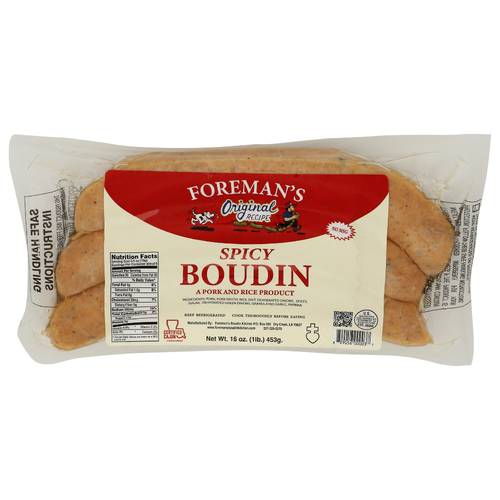 FOREMAN's Smoked Boudin - 16 Ounce