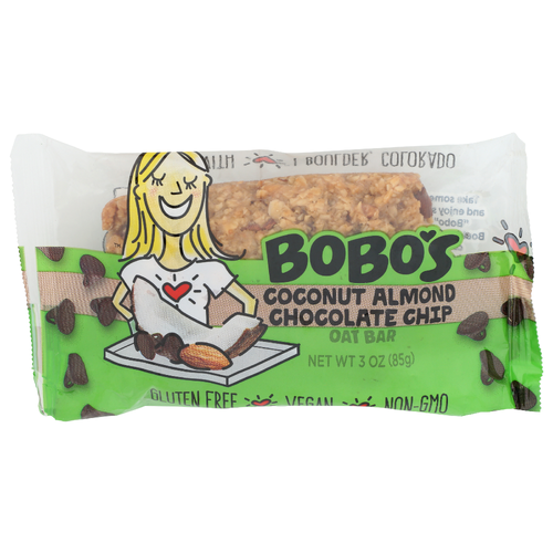 Bobo's Coconut Almond Chocolate Chip Single Unit Tray Oat Bar - 3 Ounce