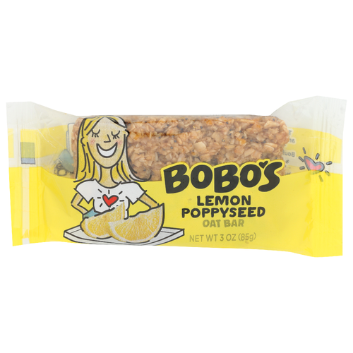 Bobo's Lemon Poppyseed Single Unit Tray Oat Bar - 3 Ounce