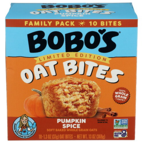 BOBO's Pumpkin Bites Spice - 1.3 Ounce - 10 Count