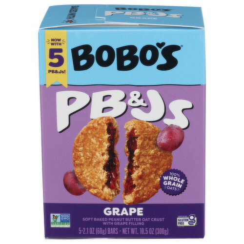BOBO's Pb&js Grape Jam - 2.1 Ounce - 5 Count Image 1 of 3