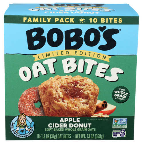 BOBO's Apple Cider Donut Bites - 1.3 Ounce - 10 Count