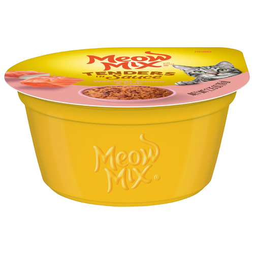 Meow Mix Tenders In Sauce Salmon & Crab Wet Cat Food - 2.75 Ounce Image 1 of 4