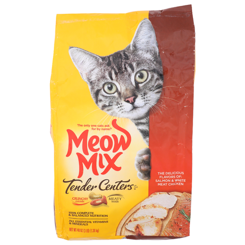 Meow Mix Salmon & White Meat Chicken Cat Food Tender Centers - 48 Ounce