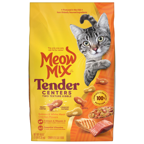 Meow Mix Salmon & White Meat Chicken Cat Food Tender Centers - 48 Ounce - 1 Count