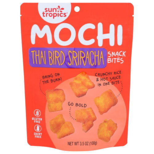 Sun Tropics Thai Bird Sriracha Gluten FREE. Dairy Mochi Snack Bites Rice Nugget - 3.5 Ounce Image 1 of 2