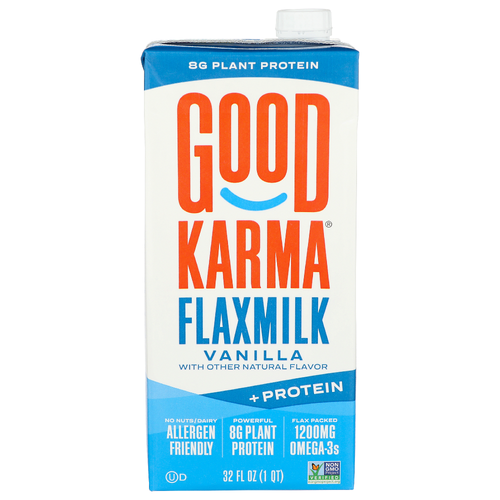 Good Karma Vanilla Flaxmilk + Protein Lightly Sweetened - 32 Fluid Ounce