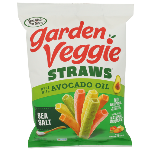 Sensible Portions Garden Veggie With Avocado Oil Straws - 6 Ounce