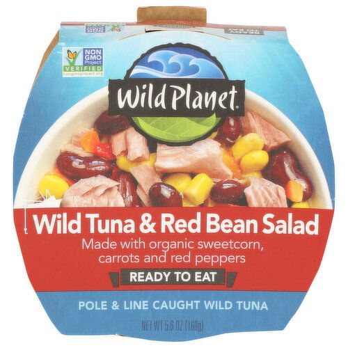 Wild Planet Ready To Eat Tuna Red Bean & Corn Salad - 5.6 Ounce